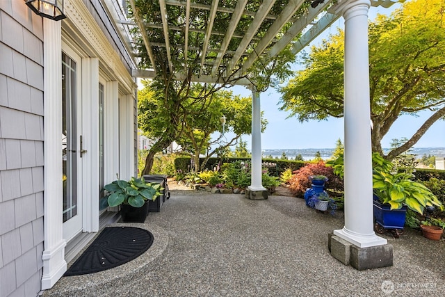5422 21st Avenue Ct NE, Tacoma, WA 98422 - view of patio / terrace featuring a pergola and a water view
