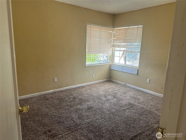 1421 Fairmount Ave, Shelton, WA 98584 - empty room featuring carpet floors and a textured wall