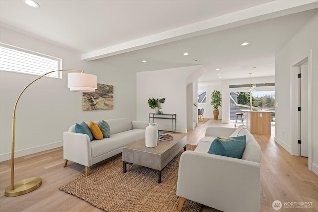 6732 21st Ave SW, Seattle, WA 98106 - living area with light wood-type flooring and recessed lighting