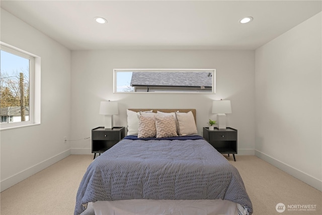 6732 21st Ave SW, Seattle, WA 98106 - bedroom with light colored carpet and recessed lighting
