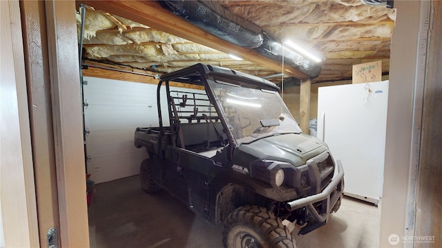 76 Buck Rd, Wauconda, WA 98859 - garage with freestanding refrigerator