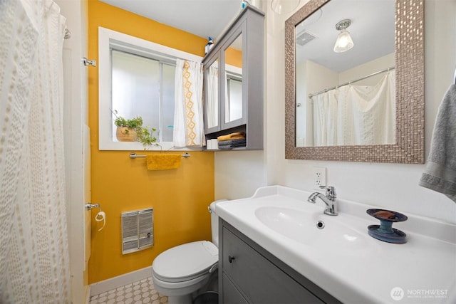 2413 Queen St, Bellingham, WA 98229 - bathroom with heating unit and vanity