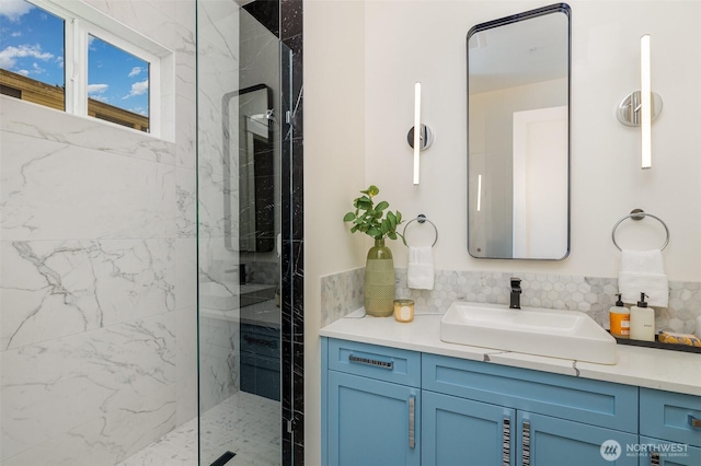 6209 32nd Ave NE, Seattle, WA 98115 - full bath with a marble finish shower and vanity