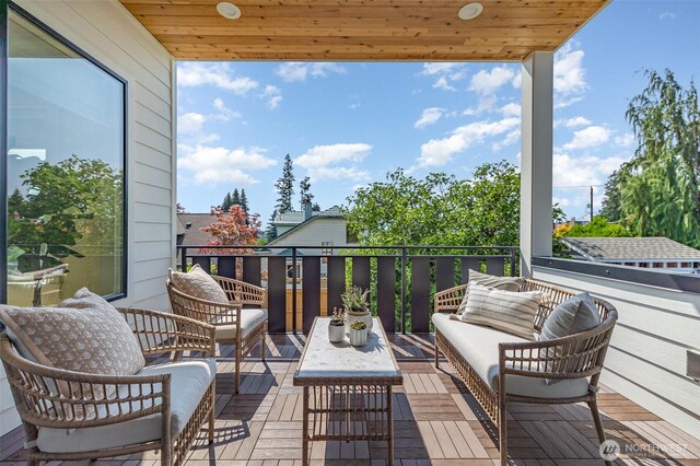 6209 32nd Ave NE, Seattle, WA 98115 - balcony with an outdoor hangout area