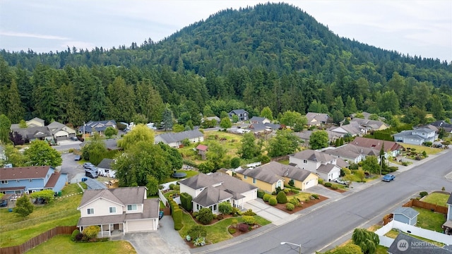 2108 S 18th St, Mount Vernon, WA 98274 - aerial view of residential area with a heavily wooded area