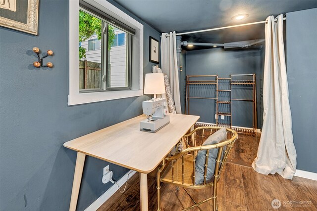 2711 NW 80th St, Seattle, WA 98117 - office featuring wood finished floors and baseboards