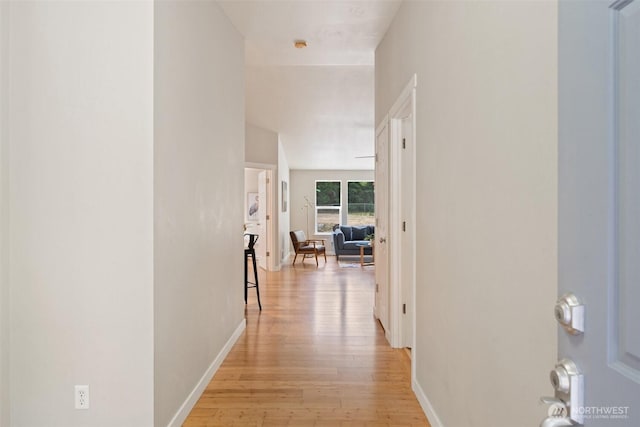2733 Teal Lake Rd, Port Ludlow, WA 98365 - hall with light wood-style flooring and baseboards