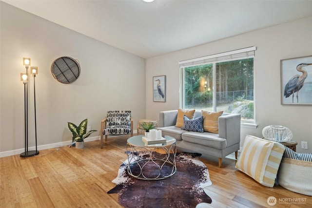 2733 Teal Lake Rd, Port Ludlow, WA 98365 - living room with wood finished floors and baseboards