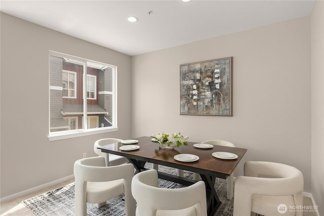16107 NE 90th Way Unit 3304, Redmond, WA 98052 - dining room featuring carpet floors and recessed lighting