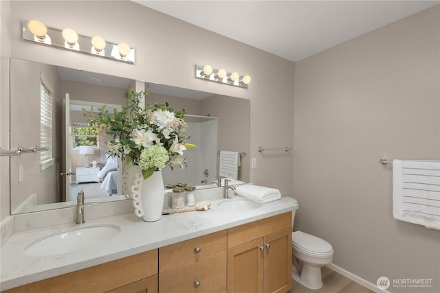 16107 NE 90th Way Unit 3304, Redmond, WA 98052 - bathroom featuring double vanity and a shower