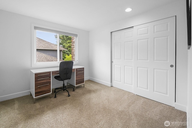 21227 SE 29th St, Sammamish, WA 98075 - home office with light carpet and recessed lighting