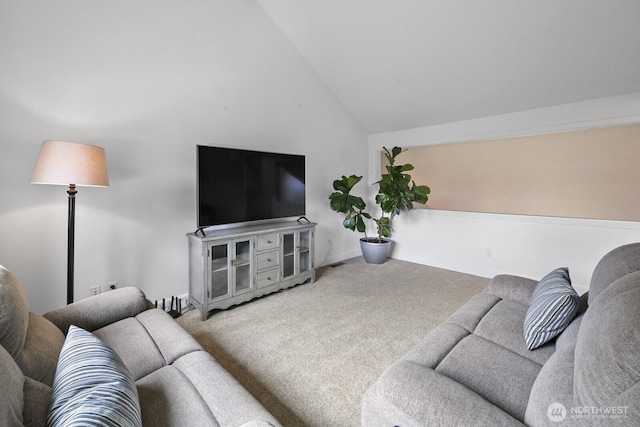 21227 SE 29th St, Sammamish, WA 98075 - carpeted living area with lofted ceiling