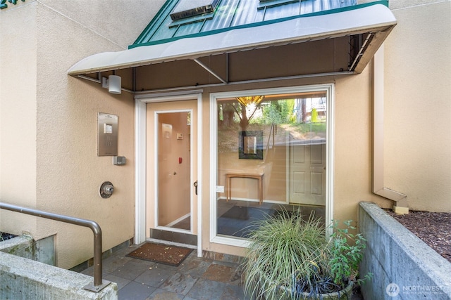2241 13th Ave W, Seattle, WA 98119 - property entrance featuring stucco siding