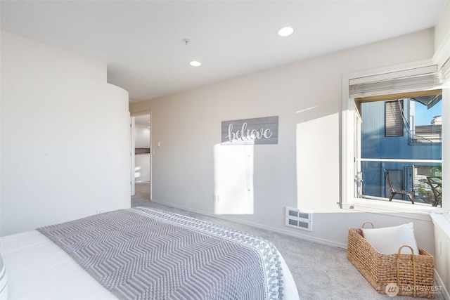 2241 13th Ave W, Seattle, WA 98119 - carpeted bedroom with recessed lighting and baseboards