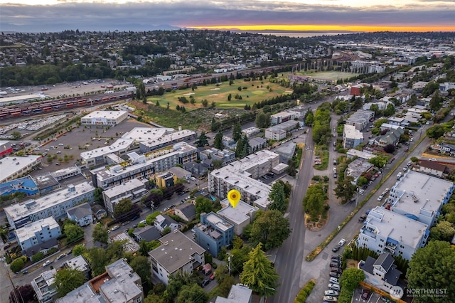 2241 13th Ave W, Seattle, WA 98119 - aerial view at dusk