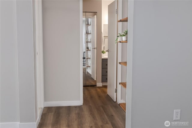 8845 166th Ave NE Unit B101, Redmond, WA 98052 - hallway featuring wood finished floors and baseboards
