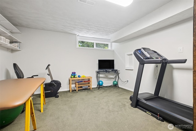 14531 262nd Ave SE, Issaquah, WA 98027 - workout area featuring carpet flooring and baseboards
