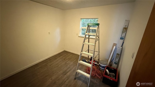 57 Covered Bridge Rd, Grays River, WA 98621 - empty room featuring dark wood-style floors and baseboards