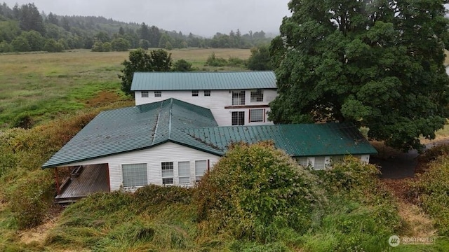 57 Covered Bridge Rd, Grays River, WA 98621 - back of property featuring a metal roof