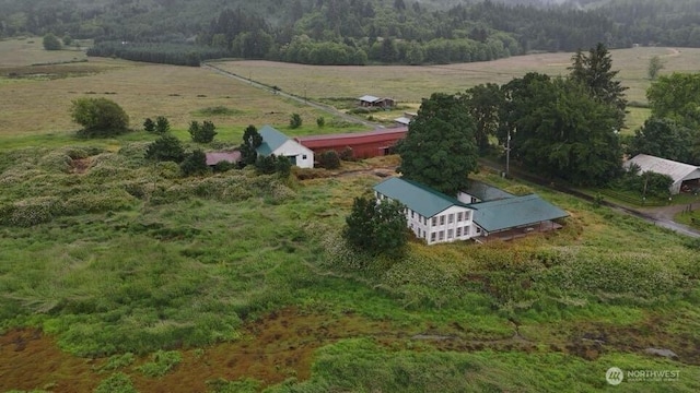 57 Covered Bridge Rd, Grays River, WA 98621 - aerial view of property's location featuring rural landscape