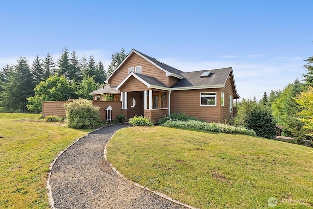 107 Gilbert Rd N, Onalaska, WA 98570 - view of front of home with a front lawn