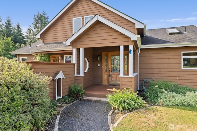 107 Gilbert Rd N, Onalaska, WA 98570 - view of front of house featuring roof with shingles and a porch