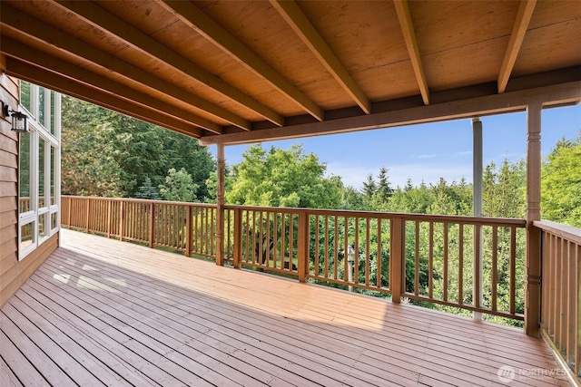 107 Gilbert Rd N, Onalaska, WA 98570 - view of wooden deck