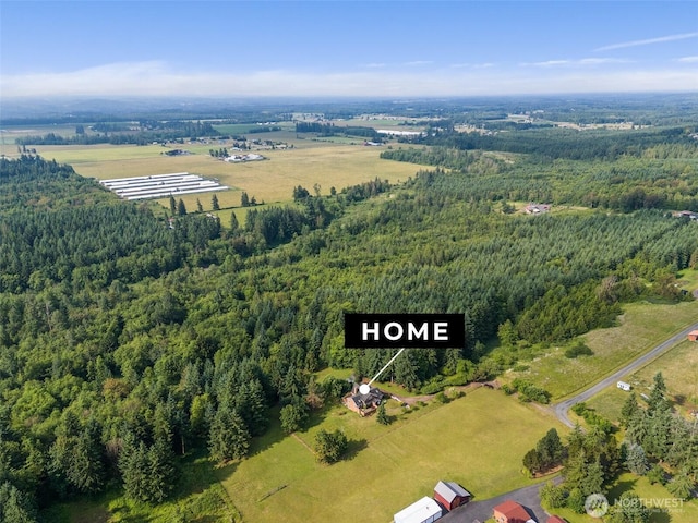 107 Gilbert Rd N, Onalaska, WA 98570 - aerial view of sparsely populated area with a heavily wooded area