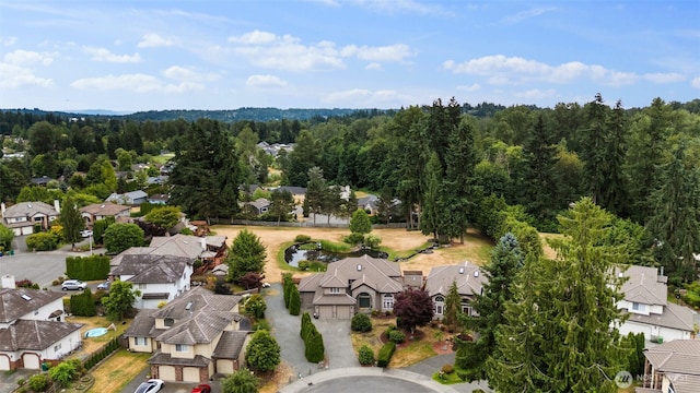 1514 232nd Pl SW, Bothell, WA 98021 - aerial view of residential area with a heavily wooded area