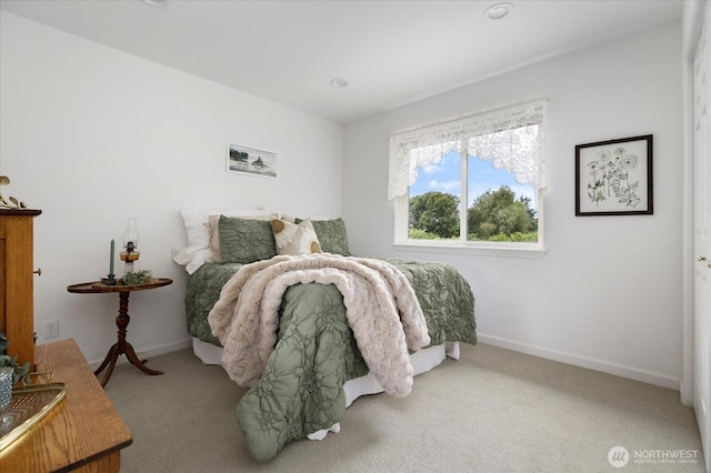 179 Perry Dr, Coupeville, WA 98239 - carpeted bedroom with baseboards and recessed lighting