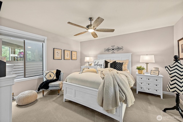 2313 S Cedar St Unit 107, Tacoma, WA 98405 - bedroom featuring carpet flooring and ceiling fan