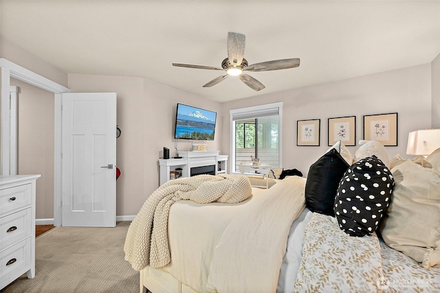 2313 S Cedar St Unit 107, Tacoma, WA 98405 - bedroom featuring light carpet and a ceiling fan
