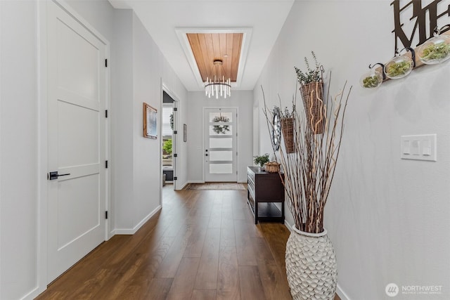 18500 NE 79th, Vancouver, WA 98682 - entrance foyer featuring wood-type flooring and a chandelier