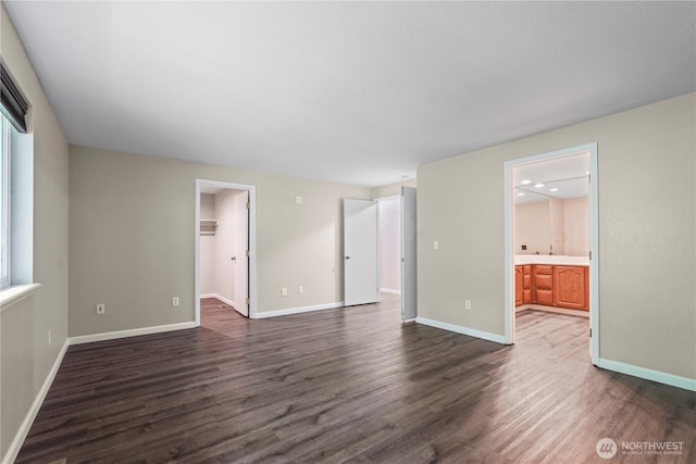9910 Fairview Lake Rd SW, Port Orchard, WA 98367 - unfurnished room with dark wood finished floors and baseboards