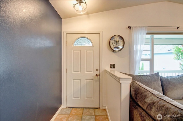 4031 Alyssa Ct, Bellingham, WA 98226 - foyer with baseboards and lofted ceiling