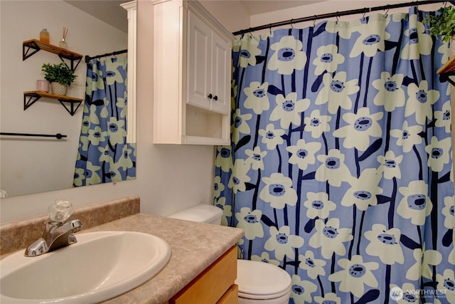 4031 Alyssa Ct, Bellingham, WA 98226 - bathroom featuring vanity and a shower with curtain