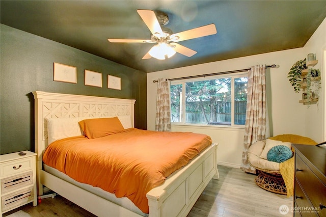 4031 Alyssa Ct, Bellingham, WA 98226 - bedroom with wood finished floors and a ceiling fan