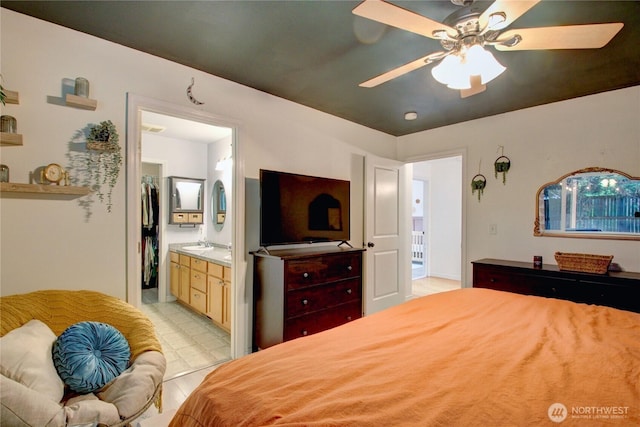 4031 Alyssa Ct, Bellingham, WA 98226 - bedroom featuring ensuite bathroom and ceiling fan