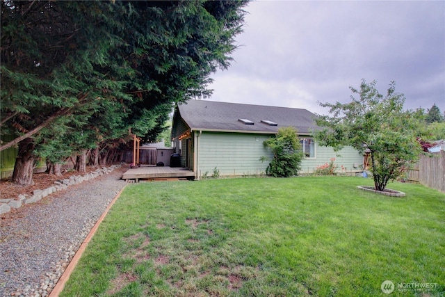 4031 Alyssa Ct, Bellingham, WA 98226 - view of yard with a deck