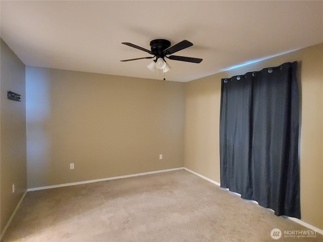 17311 154th Way SE, Yelm, WA 98597 - carpeted empty room featuring a ceiling fan and baseboards