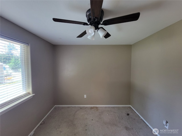 17311 154th Way SE, Yelm, WA 98597 - carpeted spare room with baseboards and a ceiling fan