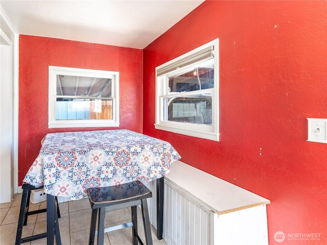 1018 Vassar Ave, Wenatchee, WA 98801 - dining area featuring tile patterned floors and a textured wall