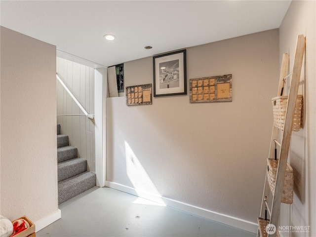 1018 Vassar Ave, Wenatchee, WA 98801 - stairway with concrete flooring and recessed lighting