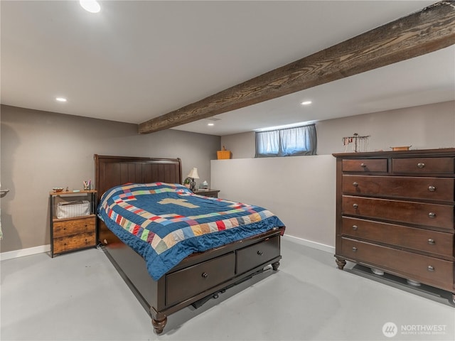 1018 Vassar Ave, Wenatchee, WA 98801 - bedroom with concrete floors and recessed lighting