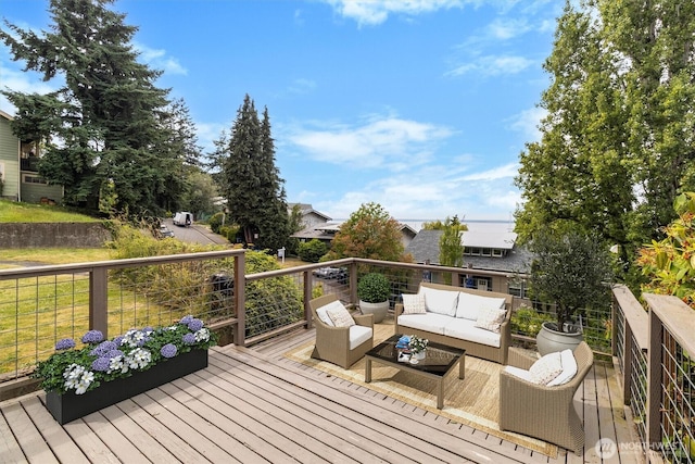 720 N Forest St, Bellingham, WA 98225 - wooden terrace with an outdoor hangout area
