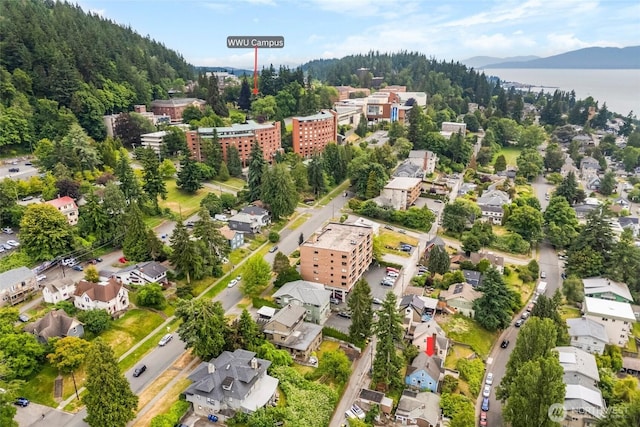 720 N Forest St, Bellingham, WA 98225 - drone / aerial view of a water and mountain view