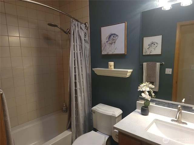 8542 Bainbridge Loop NE, Lacey, WA 98516 - full bath with vanity and shower / bathtub combination with curtain