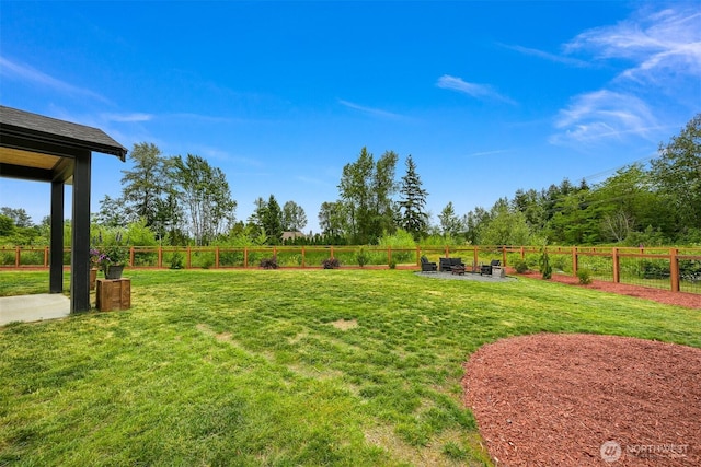 2649 Sandwood Ln, Blaine, WA 98230 - view of yard with an outdoor fire pit
