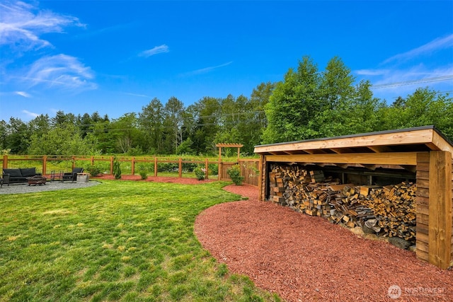 2649 Sandwood Ln, Blaine, WA 98230 - view of yard featuring an outdoor living space
