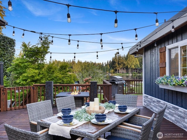 31707 W Lake Ketchum Rd, Stanwood, WA 98292 - deck with outdoor dining area